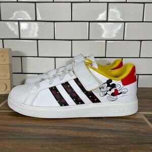 adidas x Disney Grand Court Mickey Youth Boys Size 6.5 Shoes White Sneaker